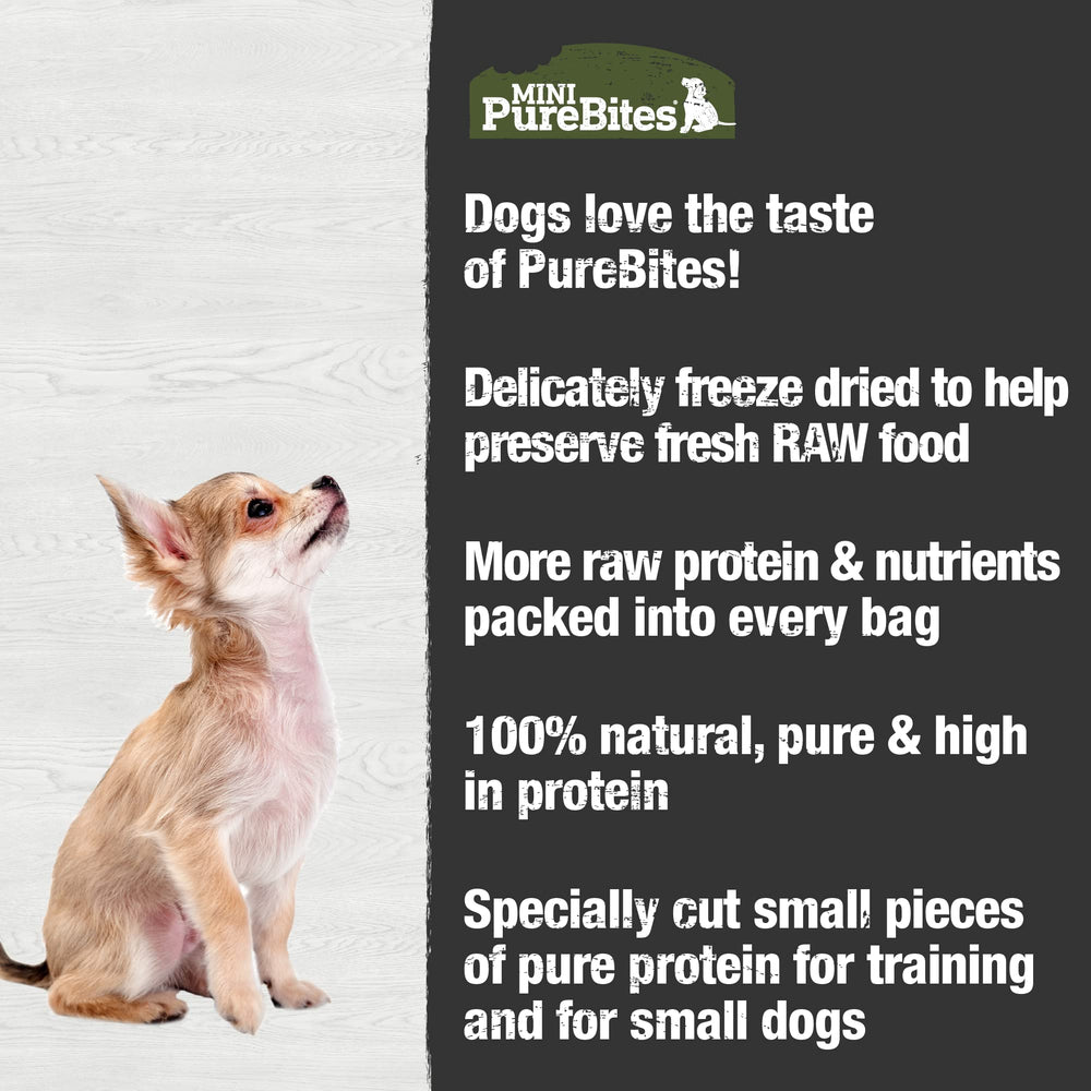 PureBites beef liver pieces close-up, high-protein treat option.