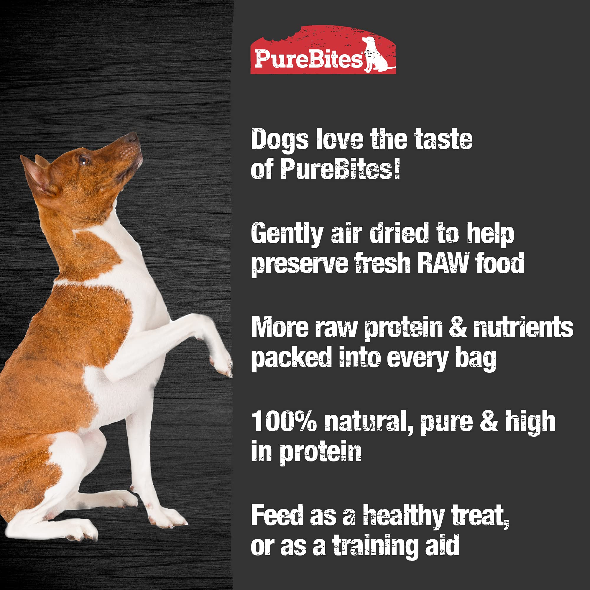 PureBites Chicken Jerky air-drying process preserves nutrients and flavor.