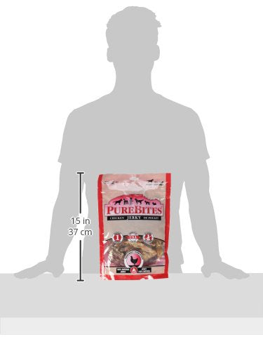 PureBites Chicken Jerky packaging recyclable for sustainability.
