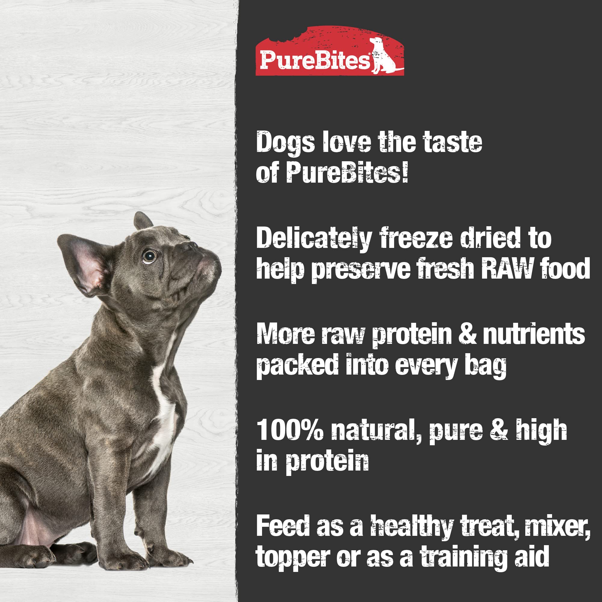 PureBites recyclable packaging demonstrates eco-friendly bags for pet owners.