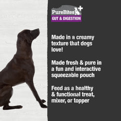 PureBites Plus Squeezables pour-over top-up on kibble to boost flavor and appeal.