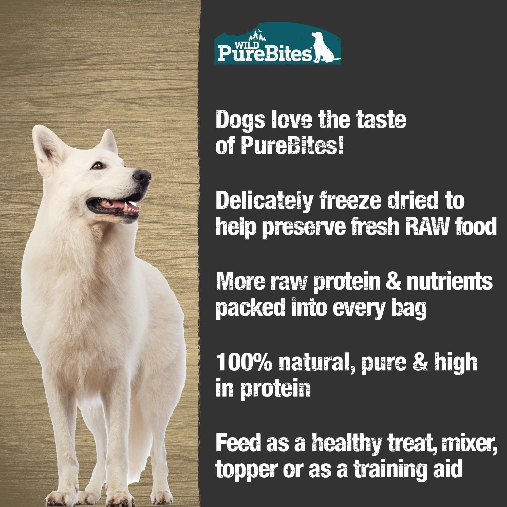 PureBites Wild Smelt freeze-dried treats ingredients label suggests simple protein for sensitive dogs