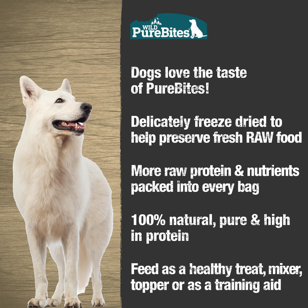 PureBites Wild Smelt freeze-dried treats ingredients label suggests simple protein for sensitive dogs