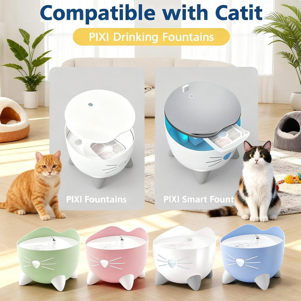 PureSturdy Catit PIXI compatibility highlight promotes consistent water quality for pets.