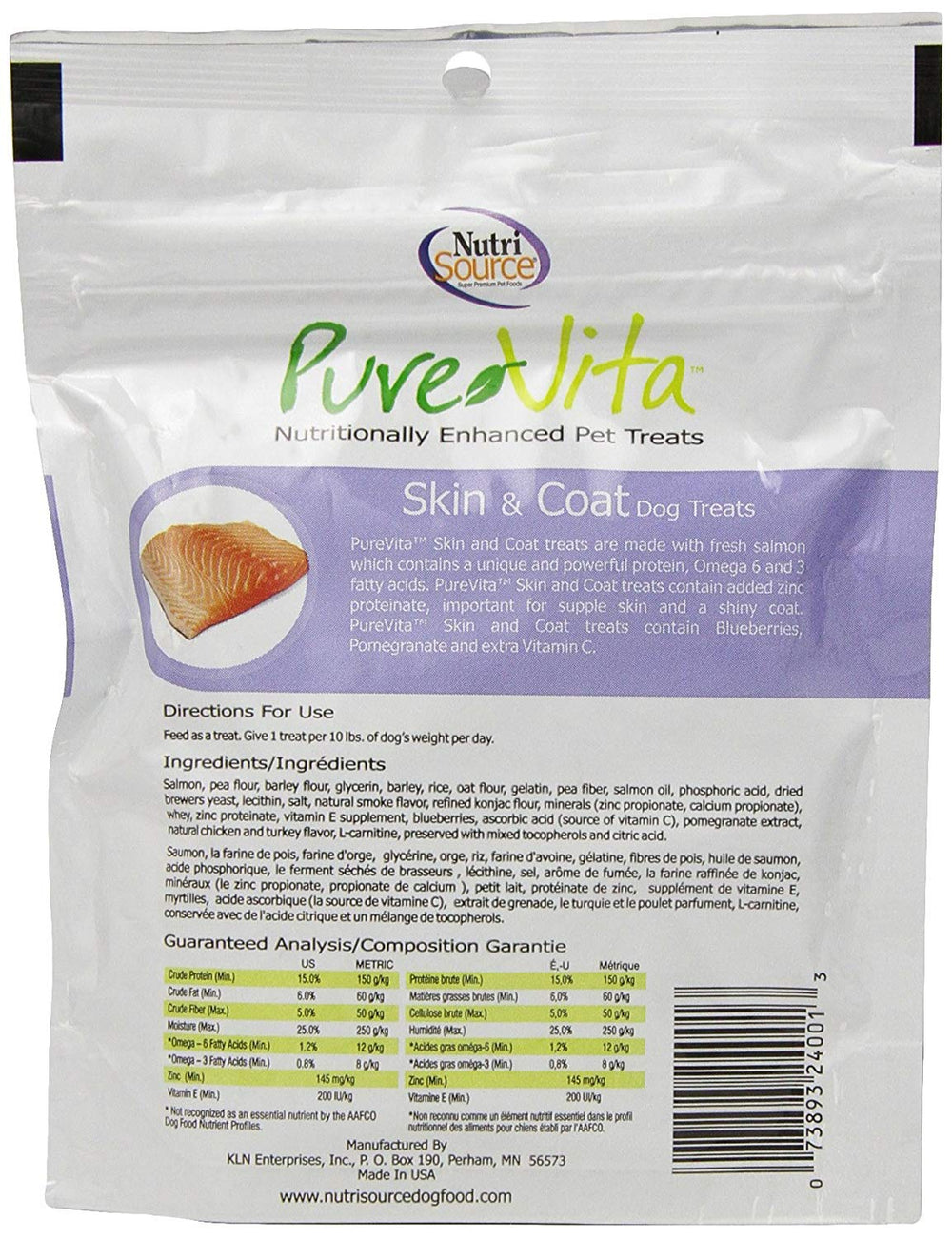 PureVita Chicken Hip & Joint treats close-up showing chewy texture and mobility support.