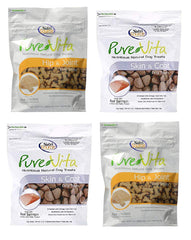 PureVita Salmon Skin & Coat treats close-up highlighting glossy salmon for coat health.