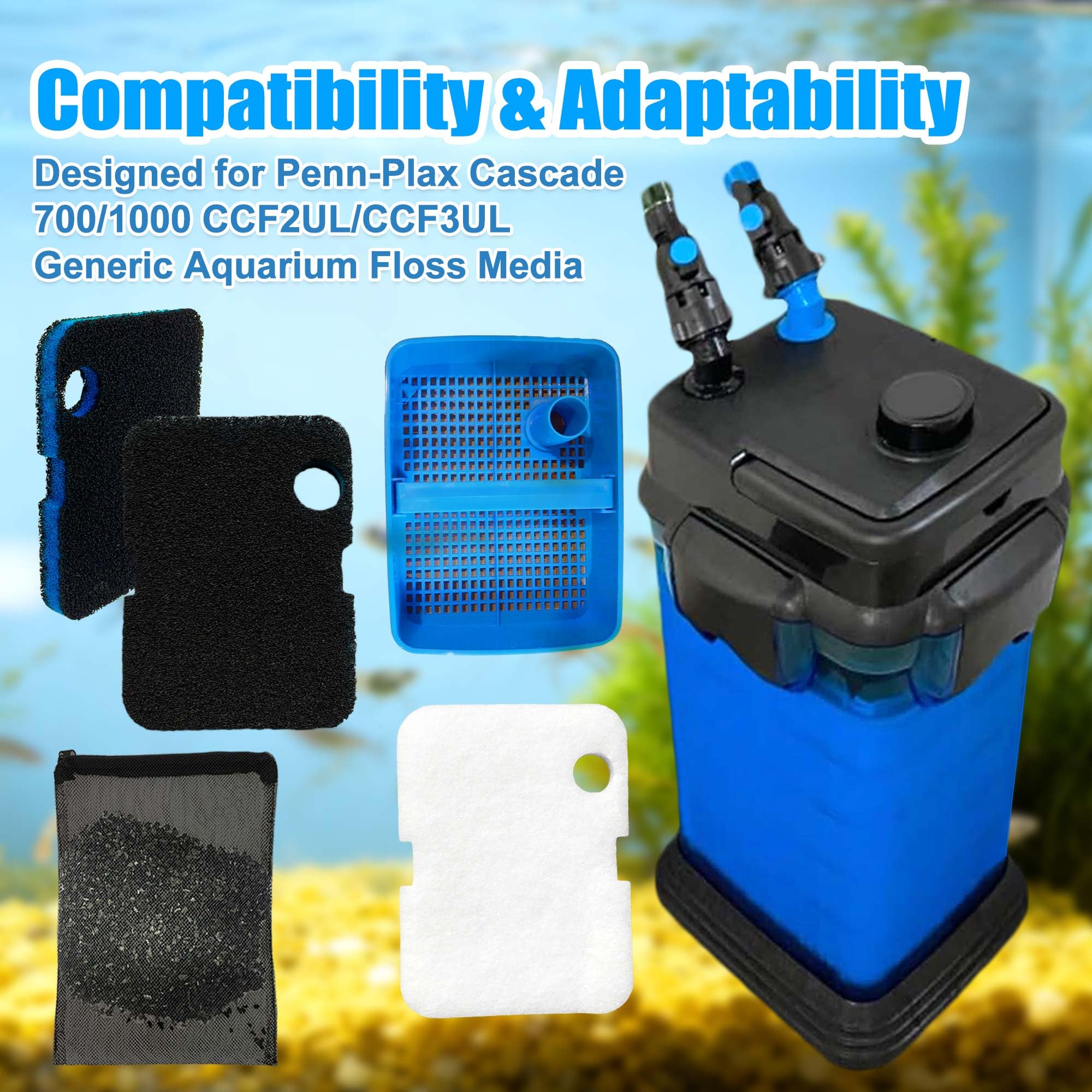 PurifyLogix activated carbon coarse pad adsorbs odors while maintaining water flow