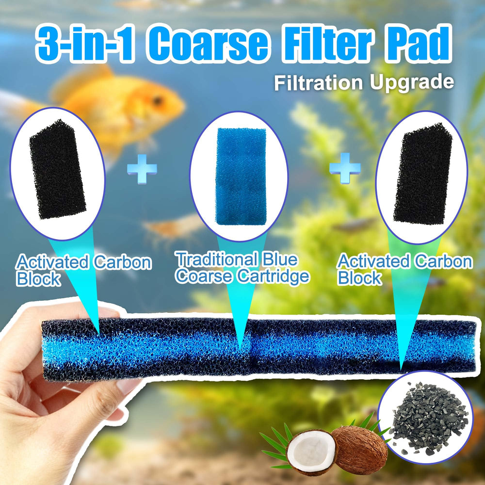 PurifyLogix white floss pad traps fine particles for clearer water