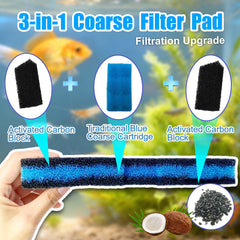 PurifyLogix white floss pad traps fine particles for clearer water