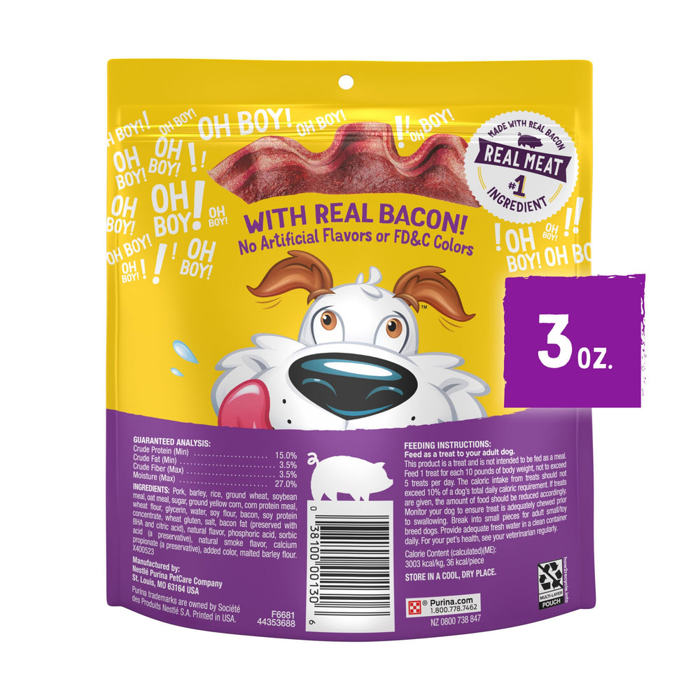 Purina Beggin' Strips image of wagging tails signals treat-time excitement.