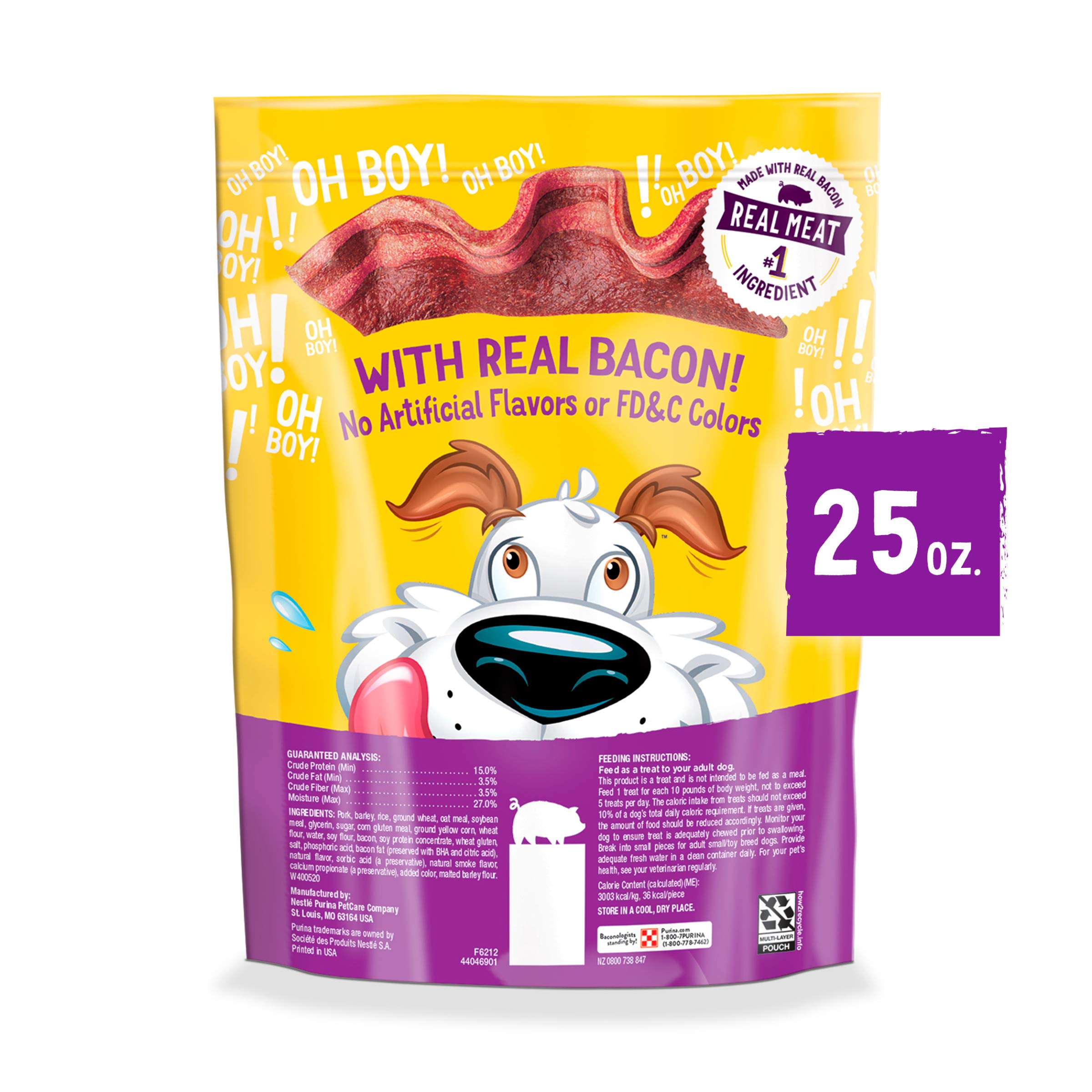 Purina Beggin' Strips dog reaction to bacon scent.