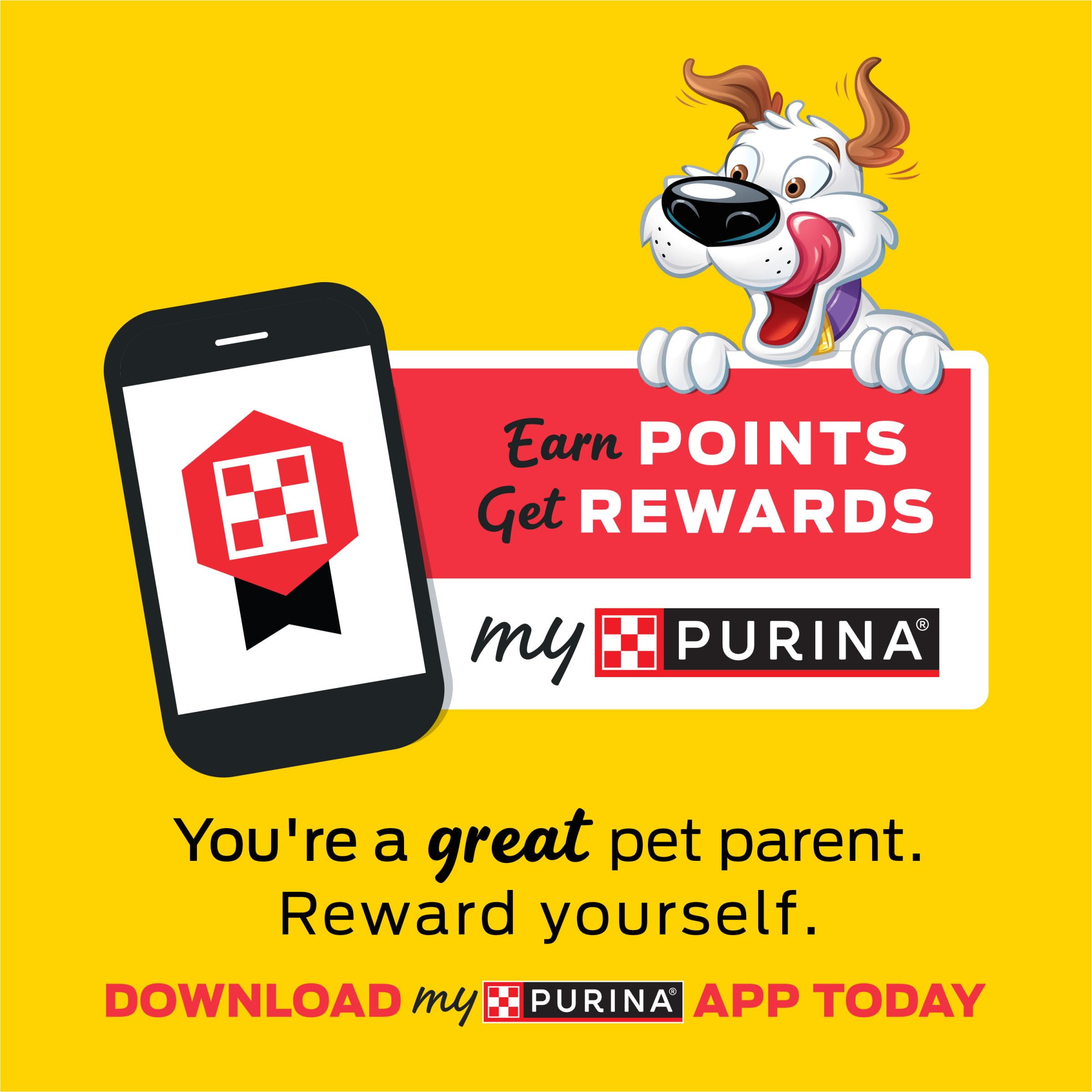 Purina Beggin' Strips Hamlet mascot image conveying bacon appeal.