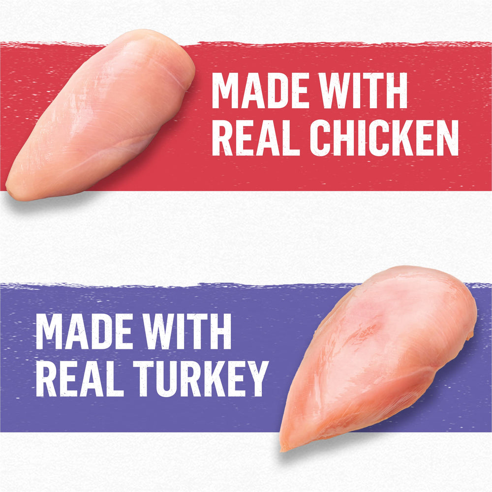 Purina Beyond chicken-turkey ingredients scoop highlights real protein options.