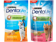 Purina Dentalife: salmón crujiente para gatos, apoyo al cuidado dental diario.