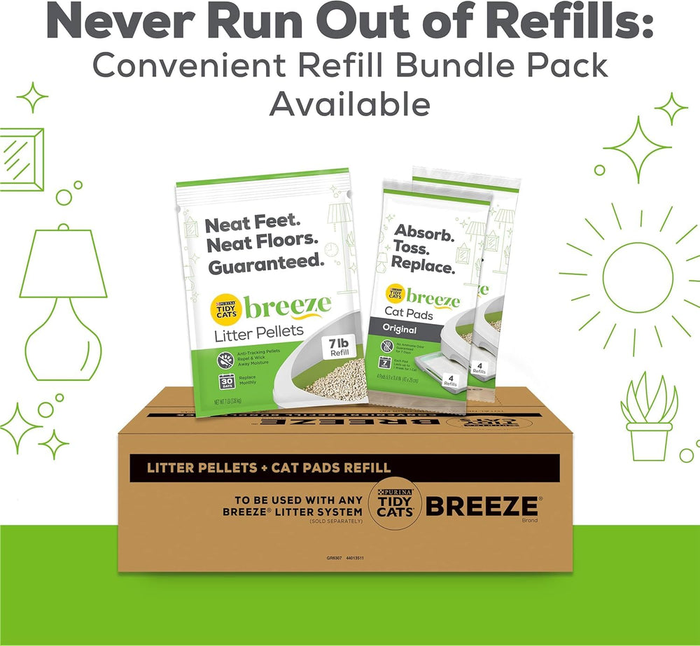 Purina Litter Breeze 3.5 lb pack label seen for convenient purchase.