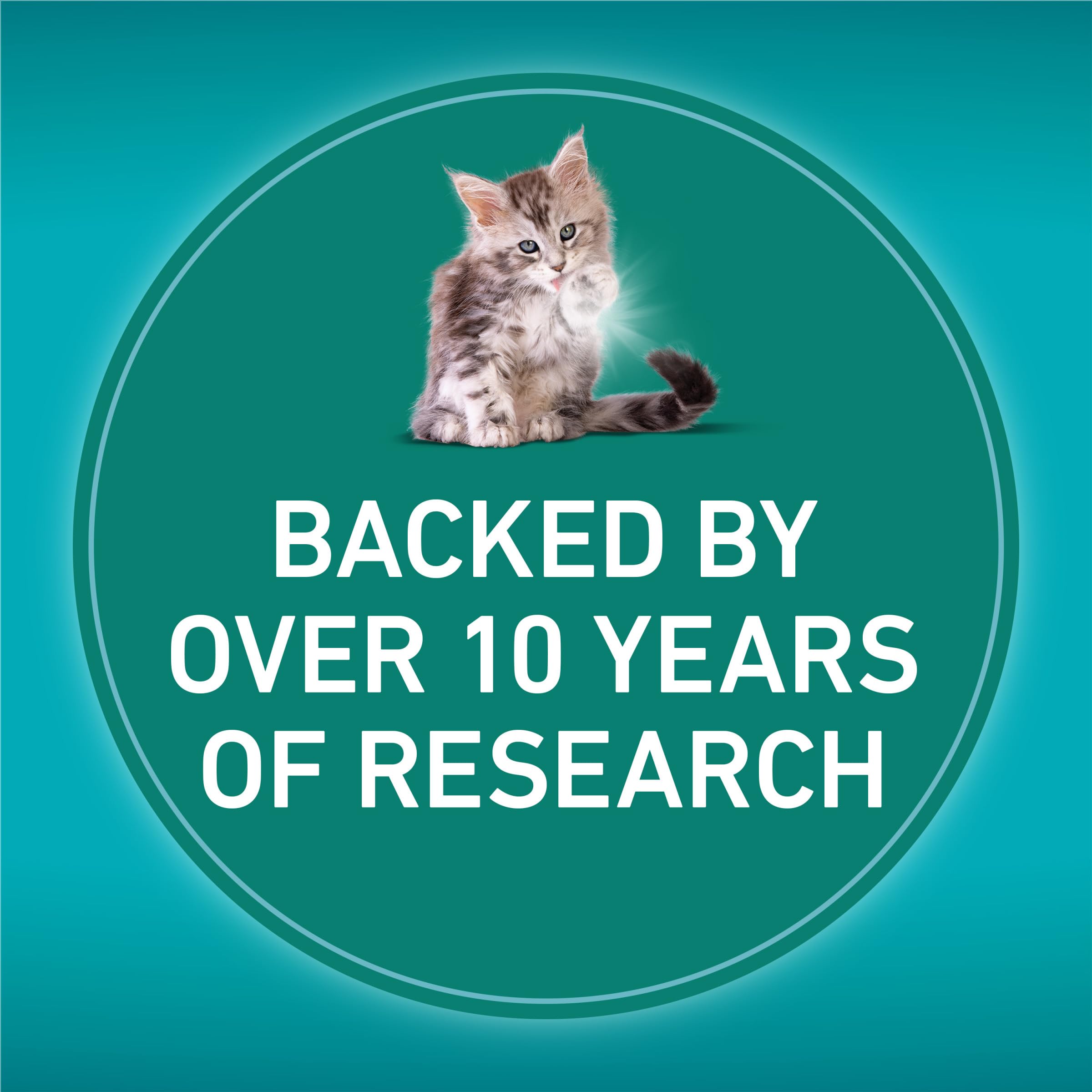 Purina ONE LiveClear allergen-reduction graphic notes 47% reduction by day 21.