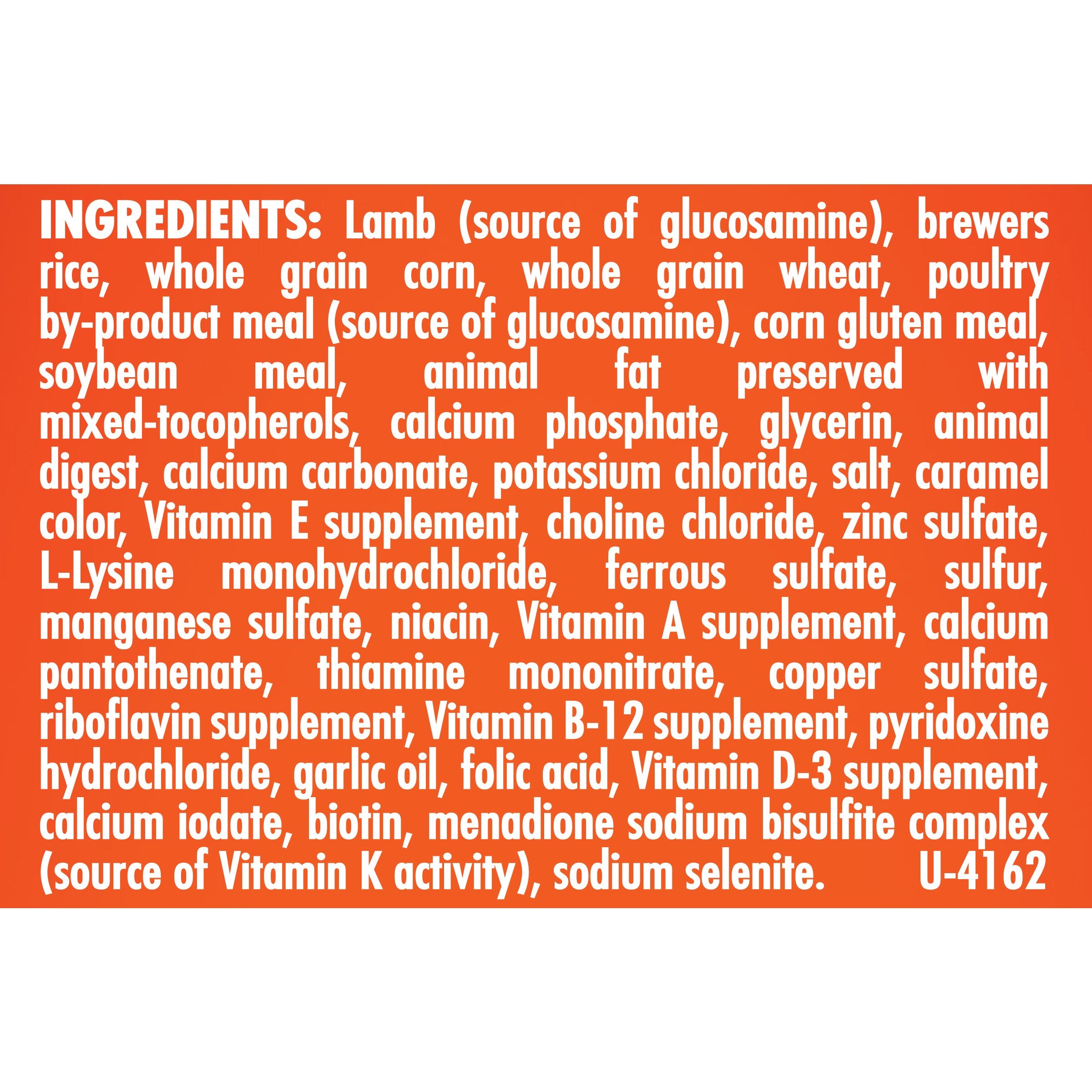 Purina One SmartBlend Lamb Rice serving idea for a complete daily meal