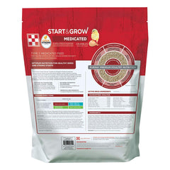 Purina Start & Grow crumbles close-up on texture for complete balanced nutrition.