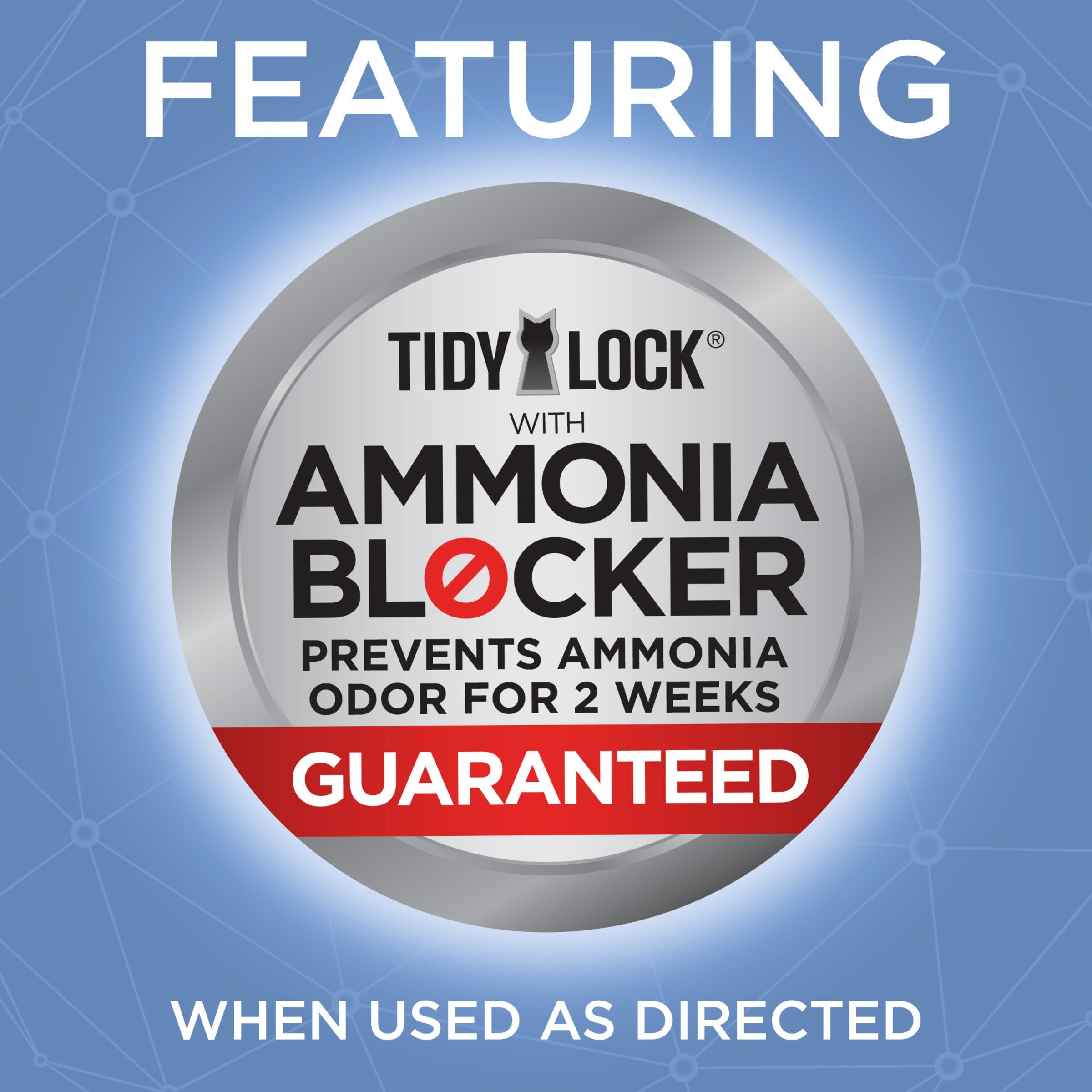 Purina Tidy Cats ammonia-blocker 14days label — odor defense designed for two weeks.