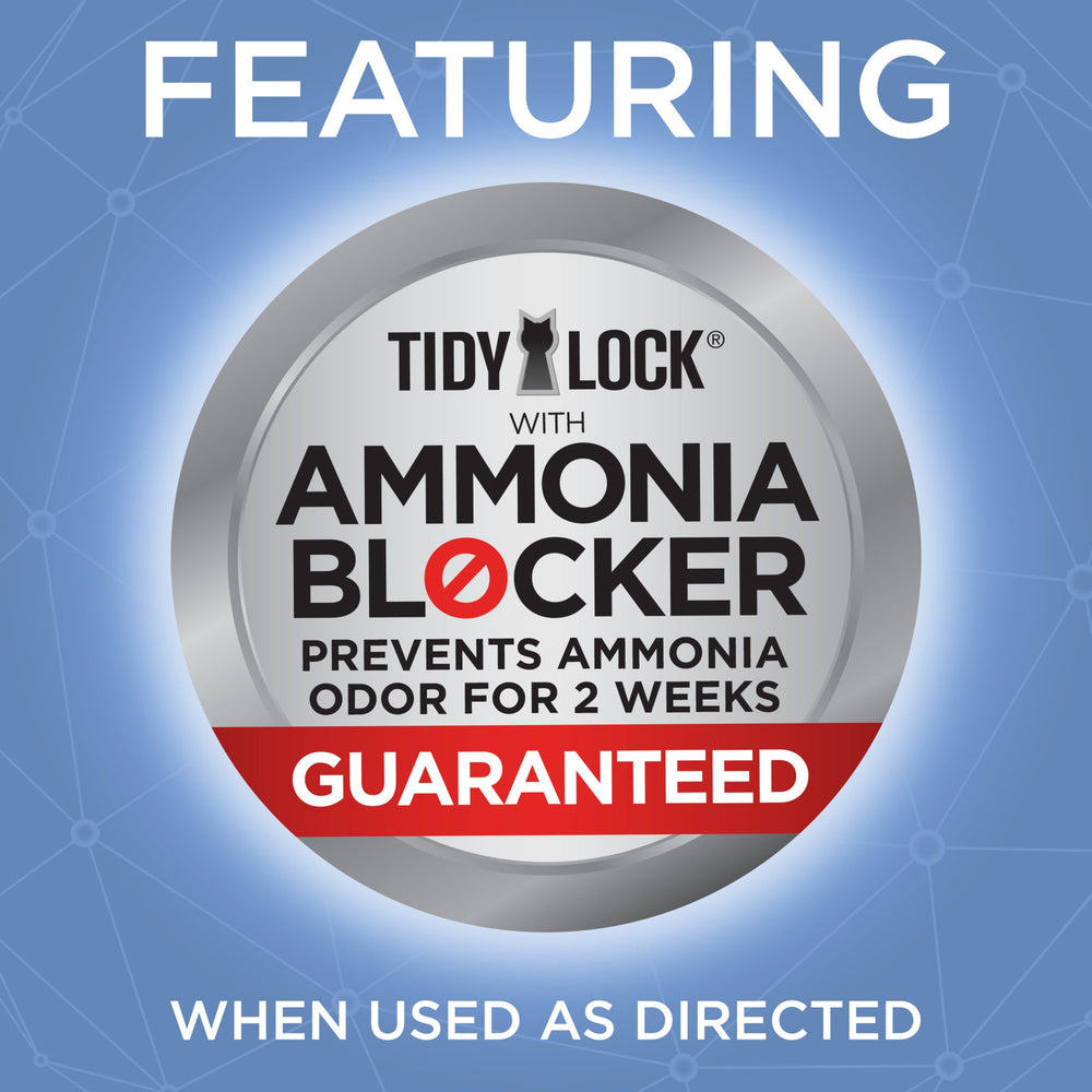 Purina Tidy Cats ammonia-blocker 14days label — odor defense designed for two weeks.