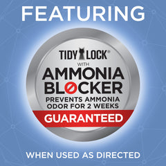 Purina Tidy Cats ammonia-blocker 14days label — odor defense designed for two weeks.