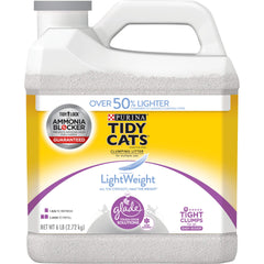 Purina Tidy Cats light-weight litter jug 6lb — easy pour for quick changes.