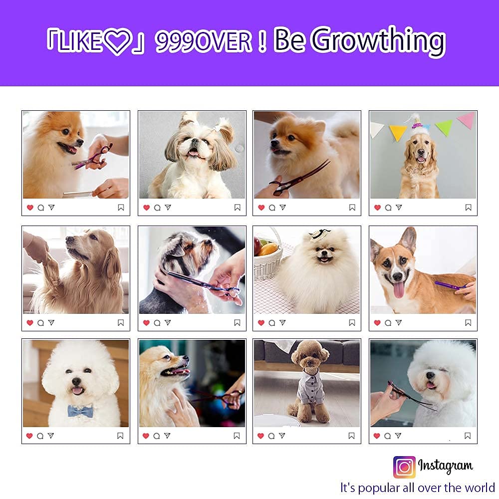 Purple Dragon 7in thinning scissor for natural-looking hair thinning