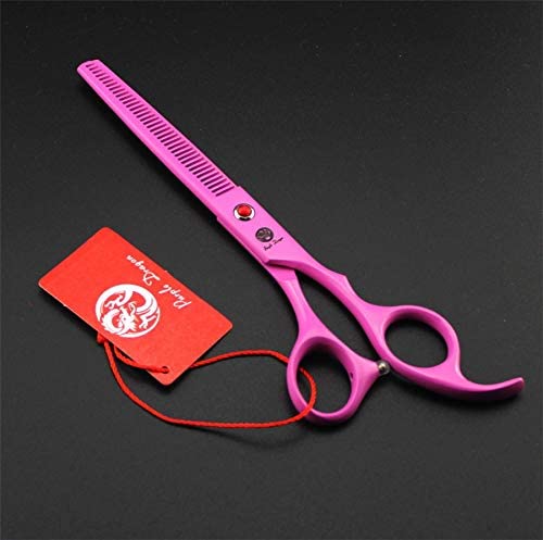 Purple Dragon 7-inch upward curved scissors for facial and leg trimming