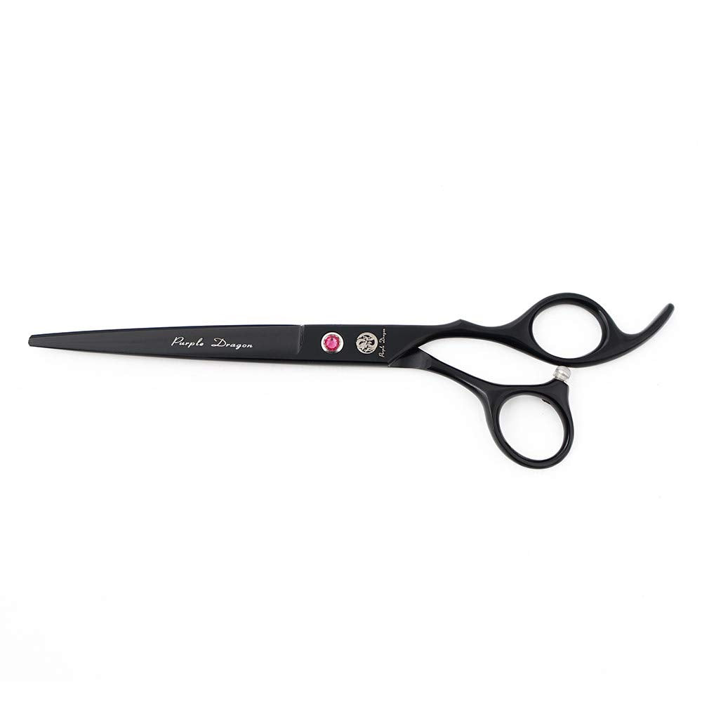 Purple Dragon 7.0-inch thinning-view pet grooming scissors for efficient thinning.