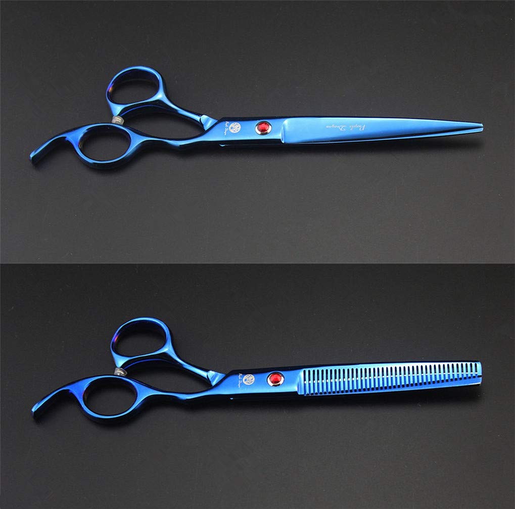 Purple Dragon 7-inch straight cutting scissor for body fur trimming