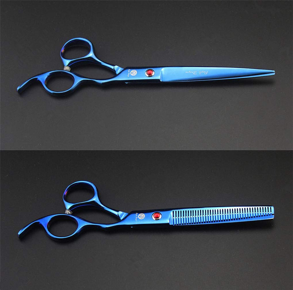 Purple Dragon 7-inch straight cutting scissor for body fur trimming