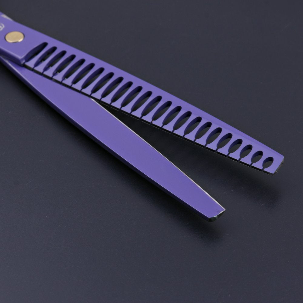 Purple Dragon ergonomic curved handles reduce hand fatigue during grooming
