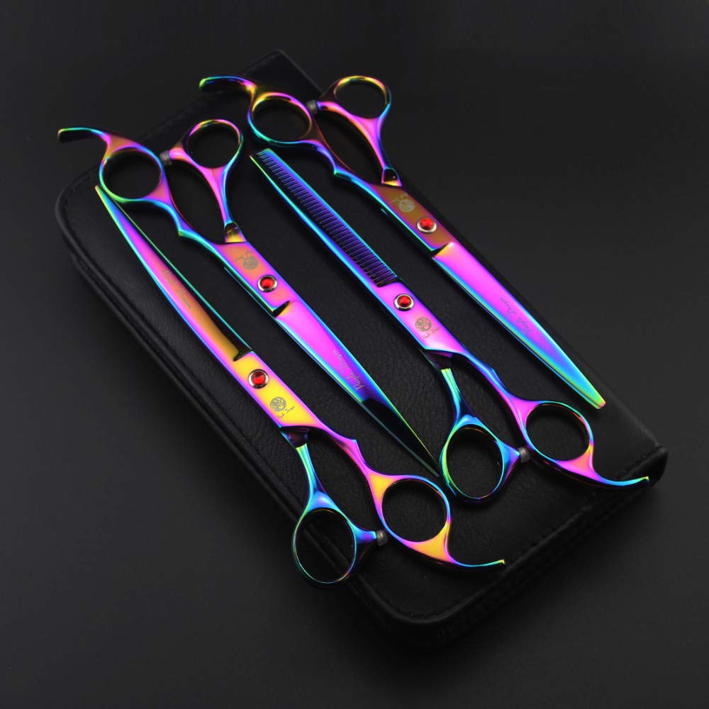 Purple Dragon grooming scissors case protects durable tools