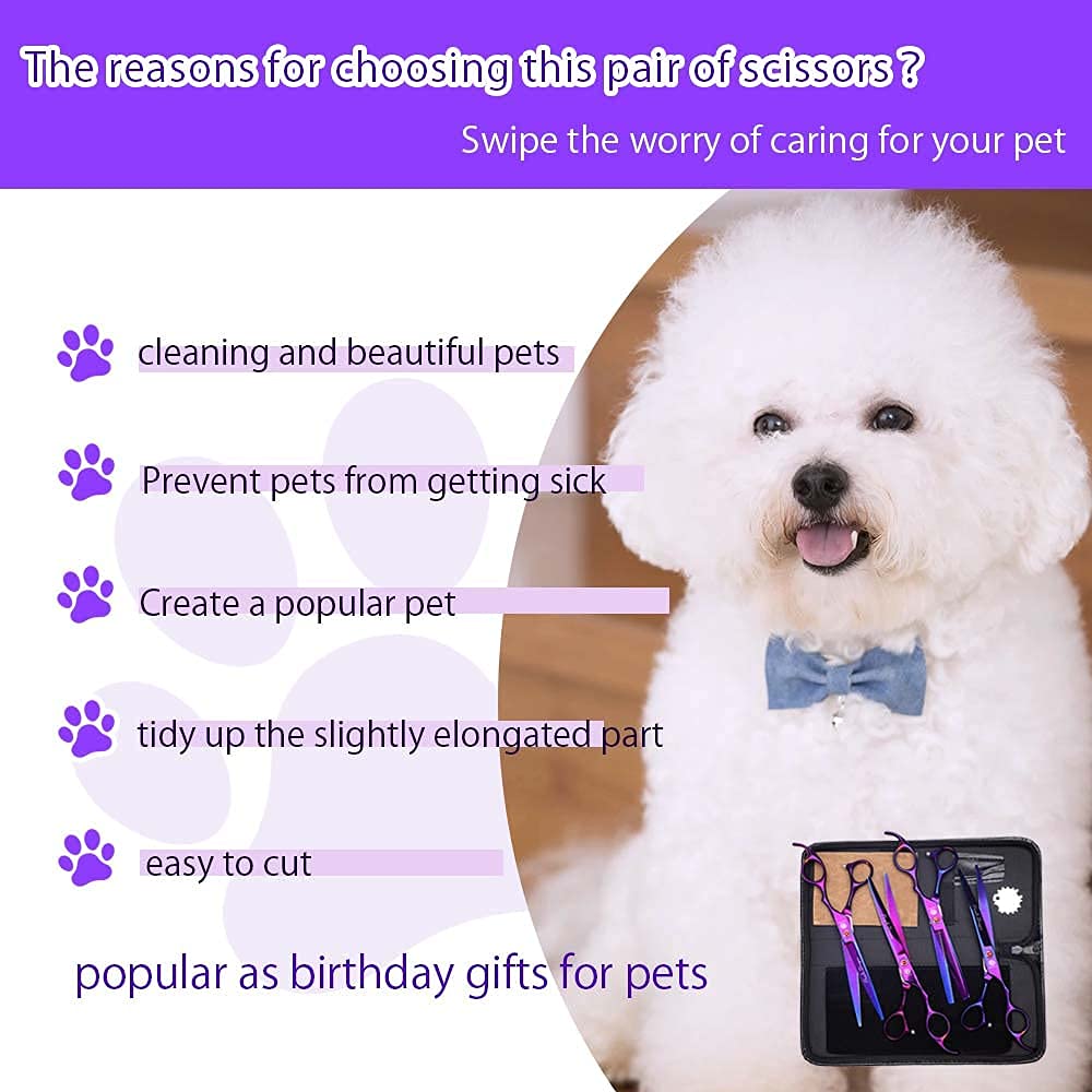 Purple Dragon pet grooming scissors case for organized storage