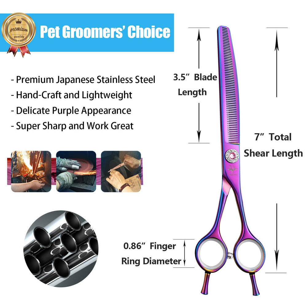 PurpleBird vacuum plated titanium finish adds color and scratch resistance.