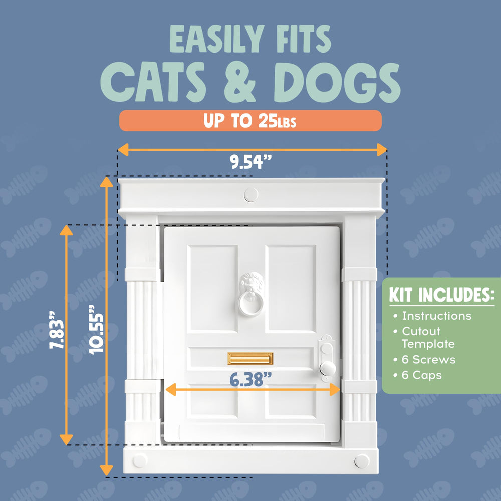 Beacon Hill stylish interior cat door blends with home decor.
