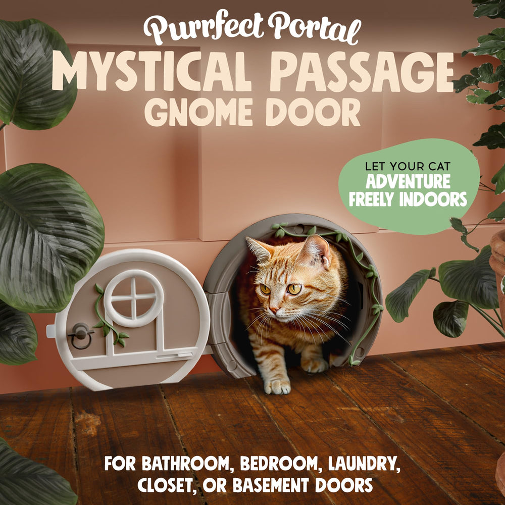 Purrfect Portal Gnome Door installation easy: quick setup for interior doors.
