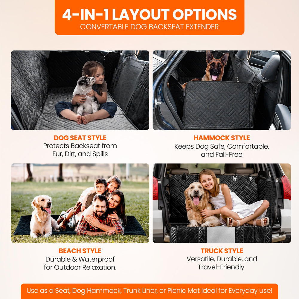 Purrific Pet 6.4mm support boards provide stable foundation for large dogs in vehicles.