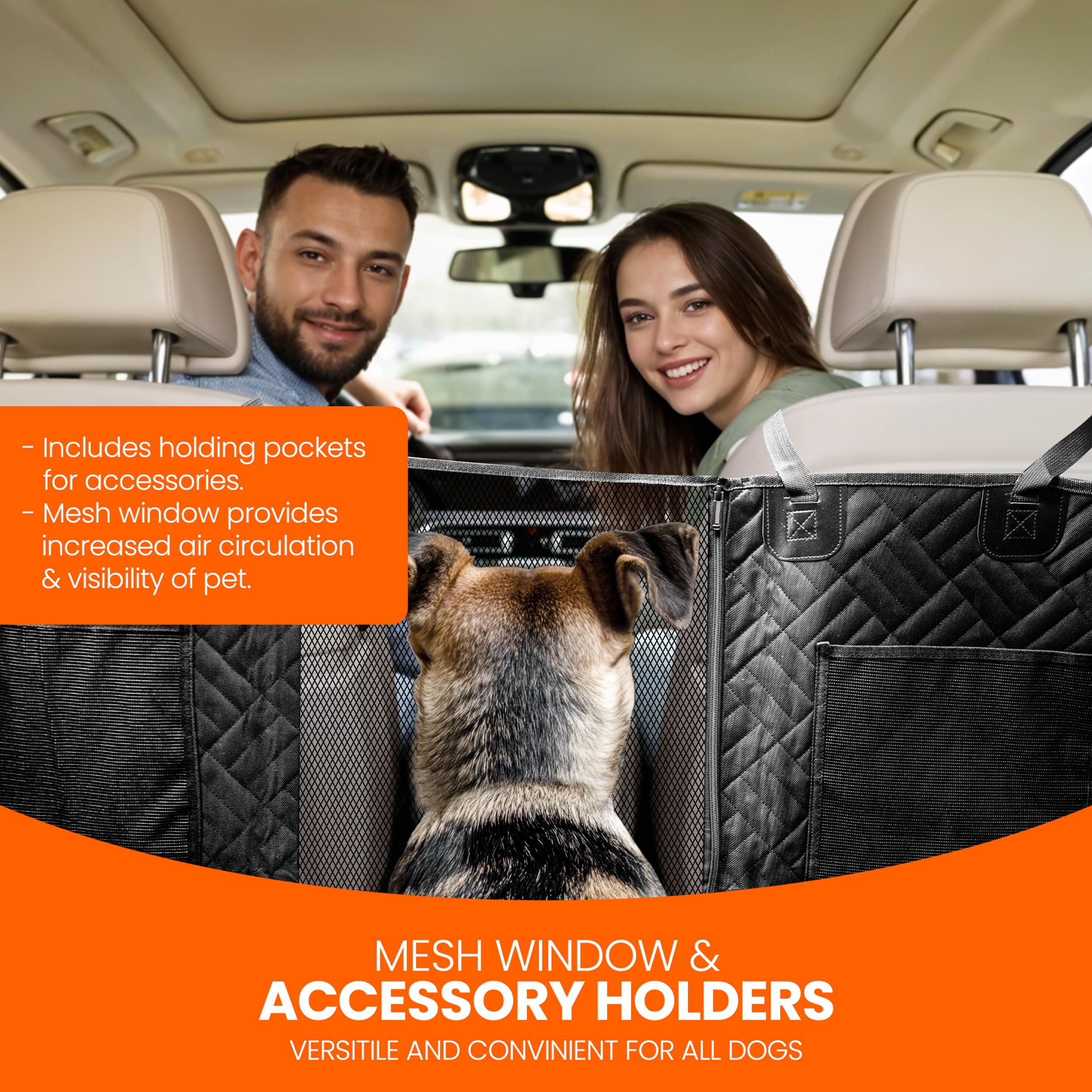 Purrific Pet travel dog bed discourages sliding and enhances comfort in cars.