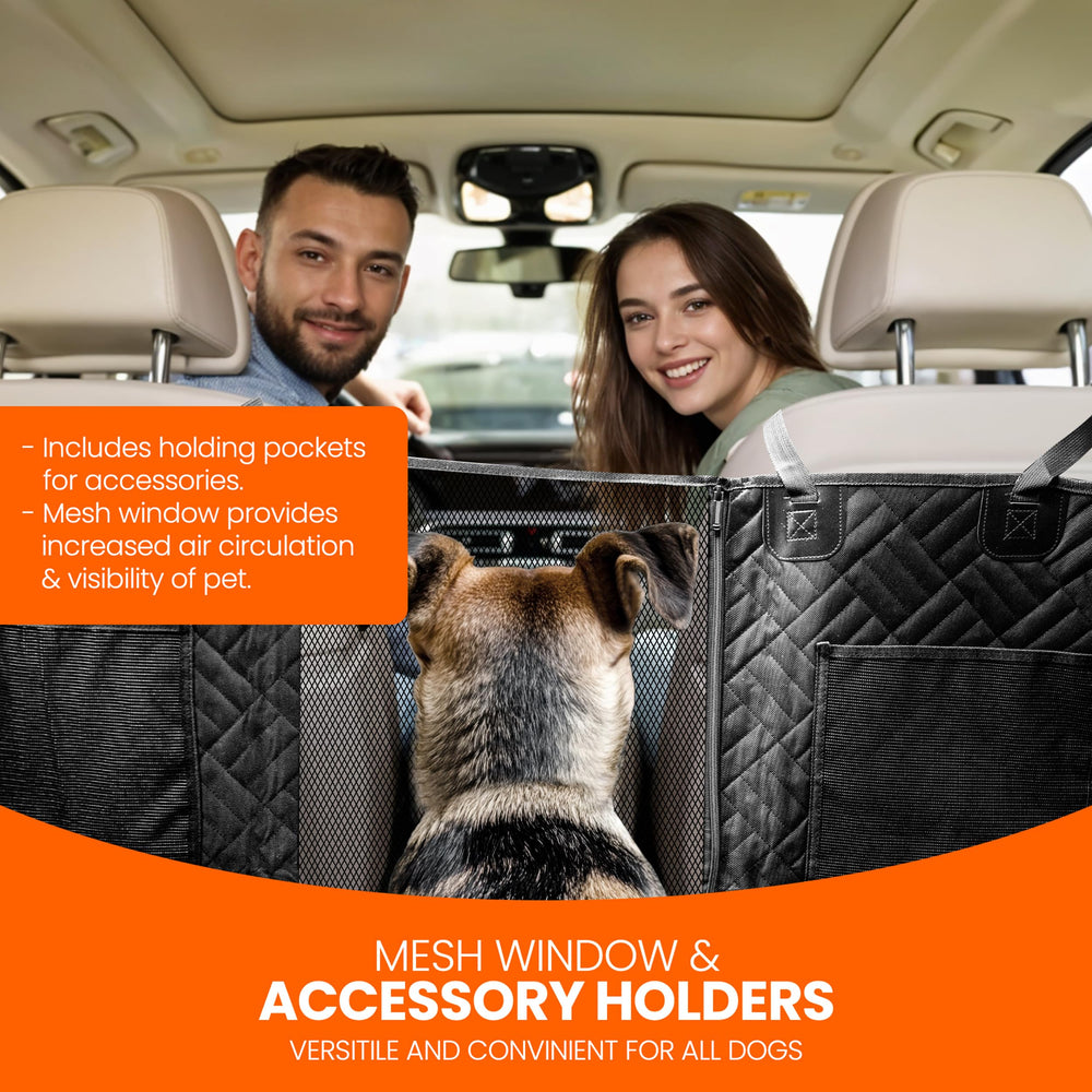 Purrific Pet travel dog bed discourages sliding and enhances comfort in cars.