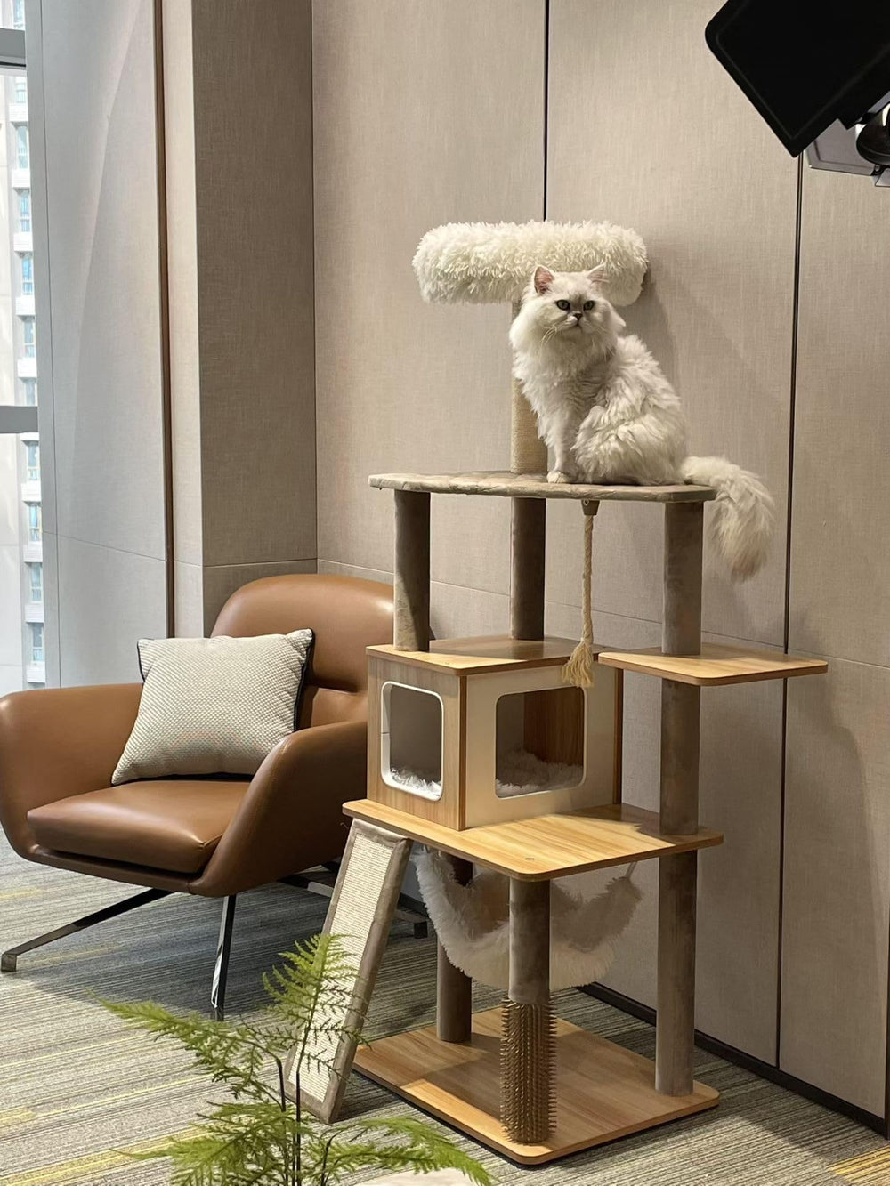 Purrlato 61-inch natural materials blend durability with eco-conscious design