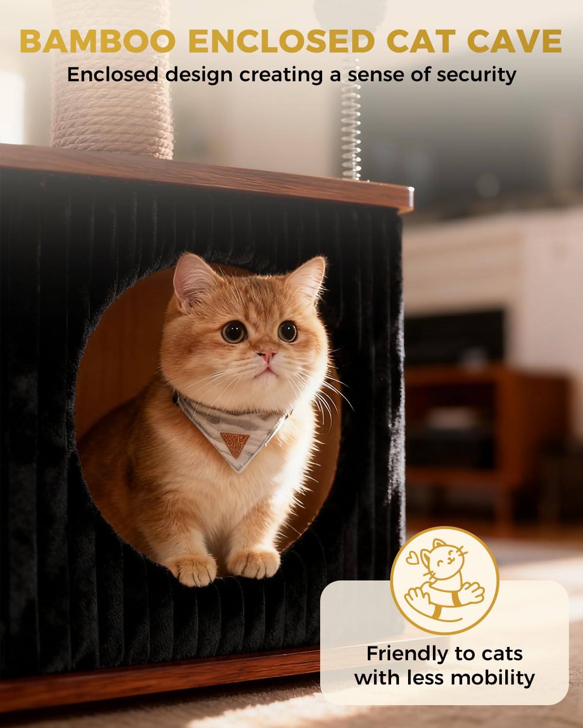Purrlato plush beds on cat tree provide cozy resting for cats.