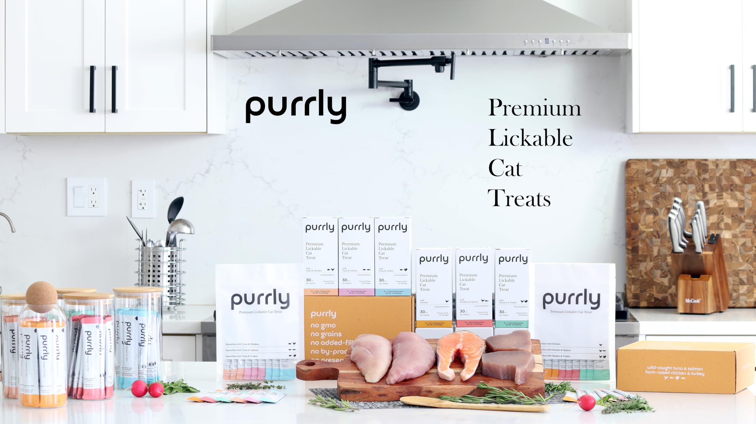 Purrly bundle contains nine pouches for varied snack occasions