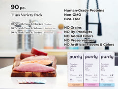 Purrly lickable puree open pouch demonstrates bonding-friendly treat session