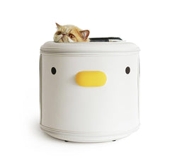 PURROOM Cat Carrier Backpack front duck design provides a calm, enclosed space for timid pets.