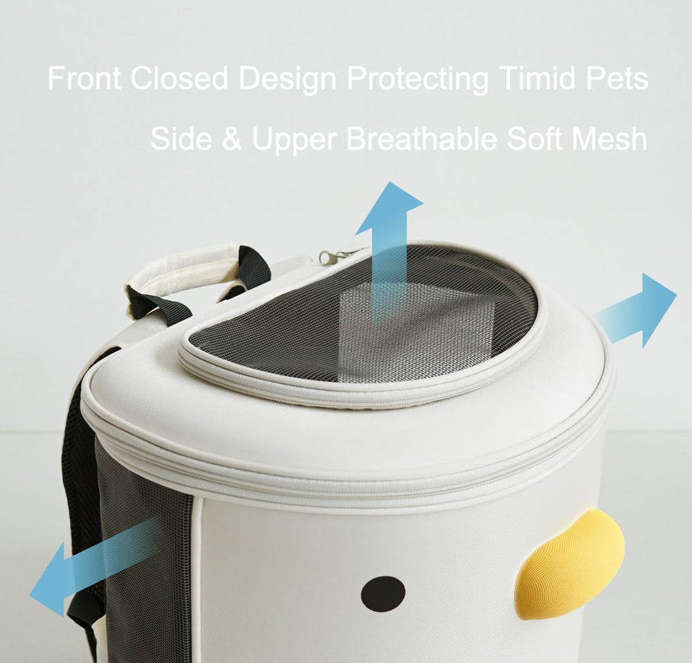 PURROOM Carrier Backpack includes removable cozy mat for easy cleaning and comfort.