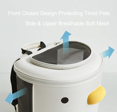 PURROOM Carrier Backpack includes removable cozy mat for easy cleaning and comfort.