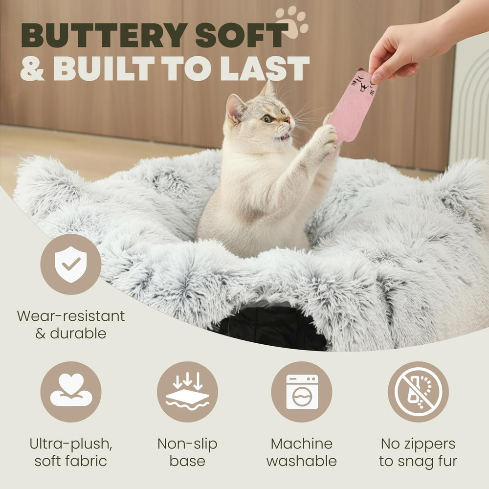 PurrPuff peekaboo openings image shows curiosity-friendly peek-through design.