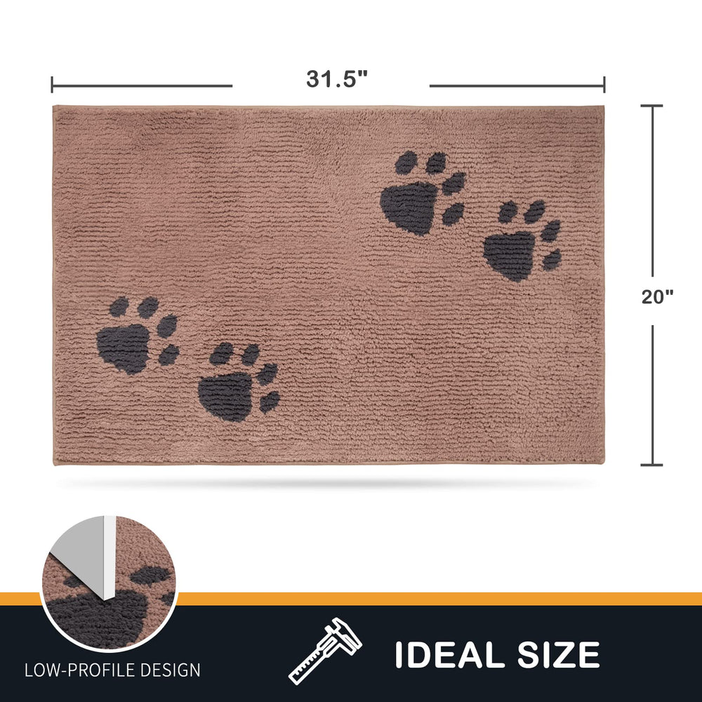 PURRUGS entryway mat shows soft, non-slip surface ideal for wet weather footing