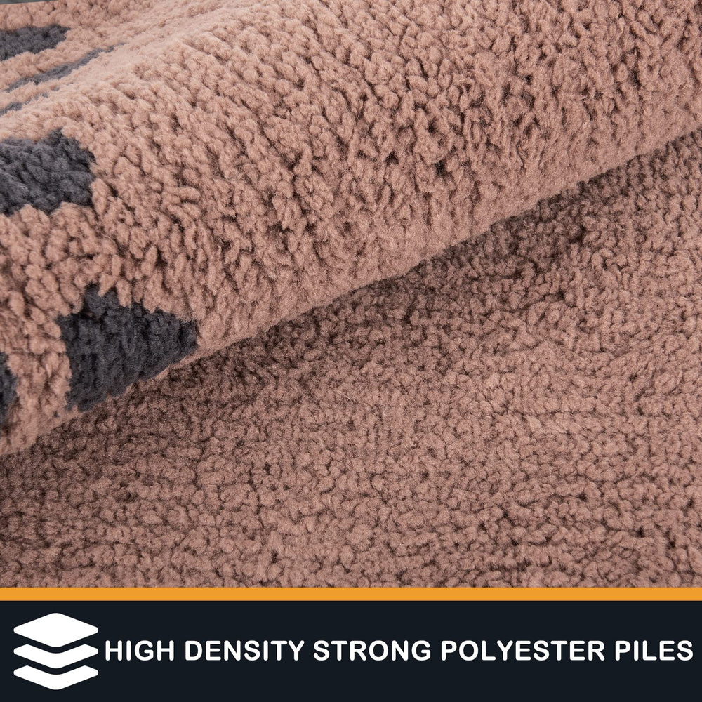 PURRUGS soft non-slip back keeps the rug in place on smooth floors